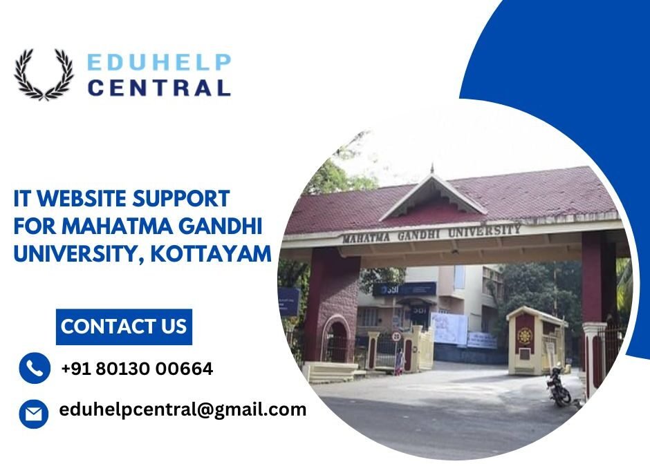 IT website support for Mahatma Gandhi University, Kottayam.eduhelpcentral