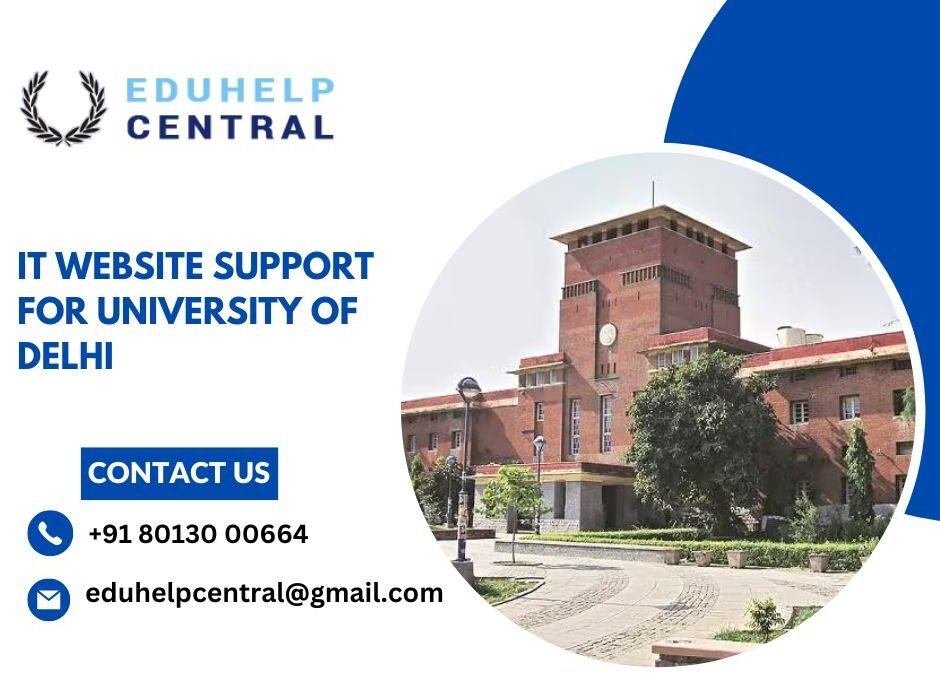 IT website support for University of Delhi