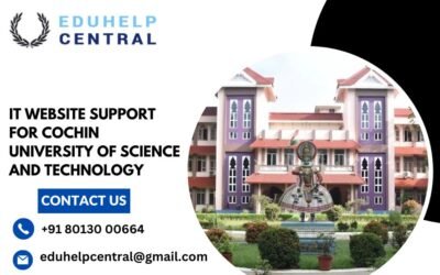 IT website support for Cochin University of Science and Technology