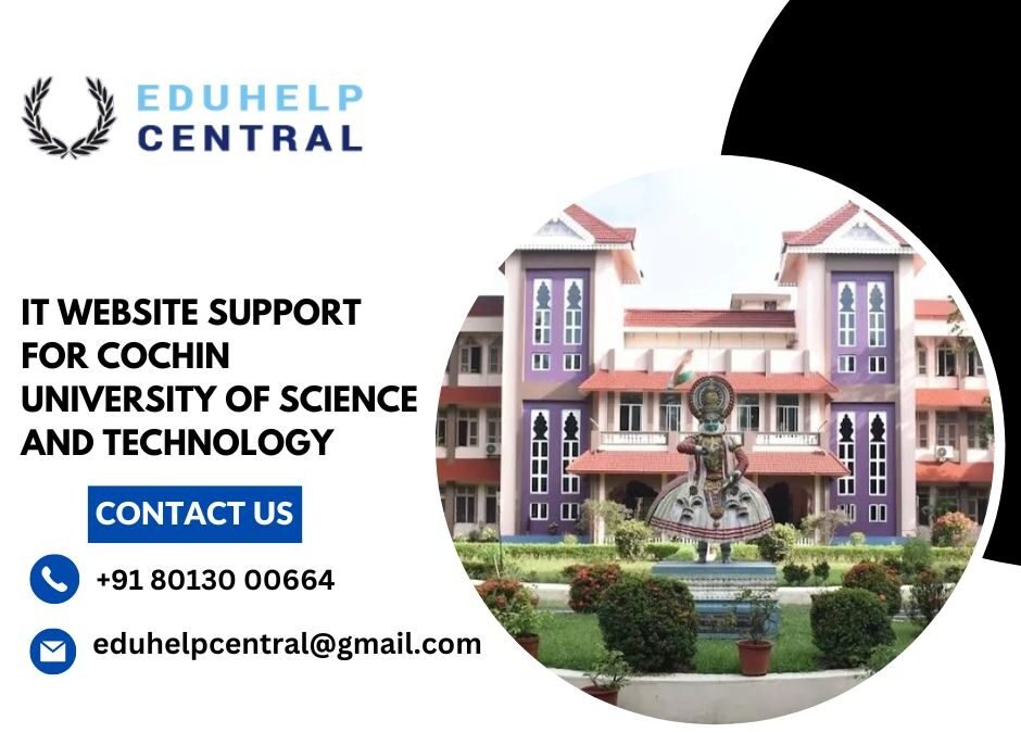 IT website support for Cochin University of Science and Technology