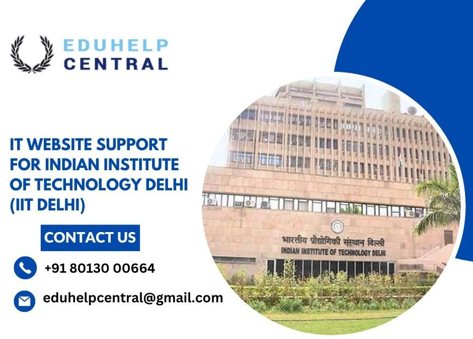 IT website support for IIT Delhi