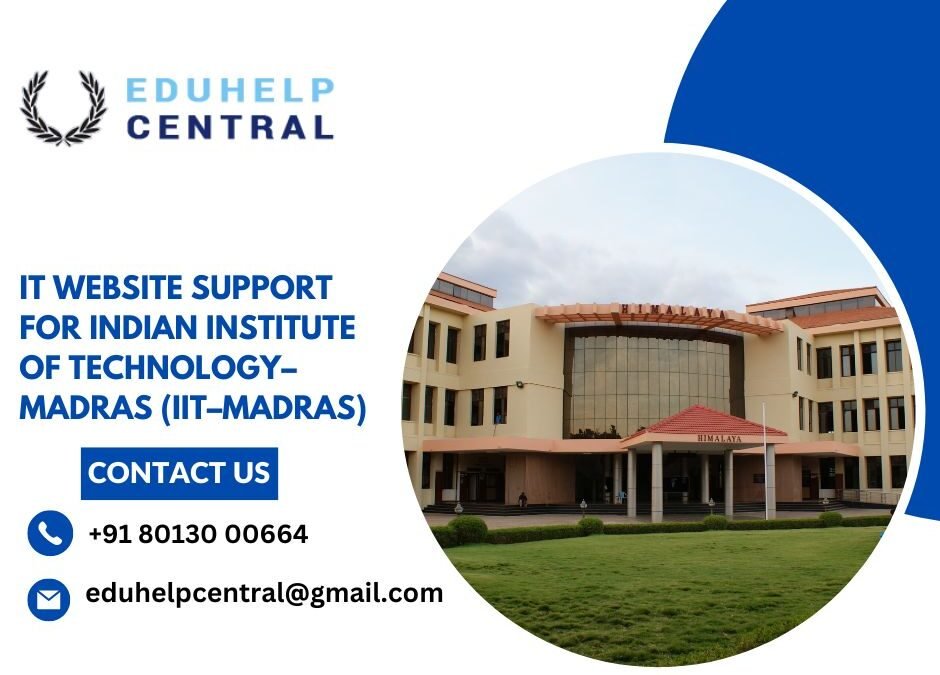 IT website support for IIT–Madras