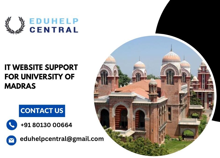 IT website support for University of Madras.eduhelpcentral